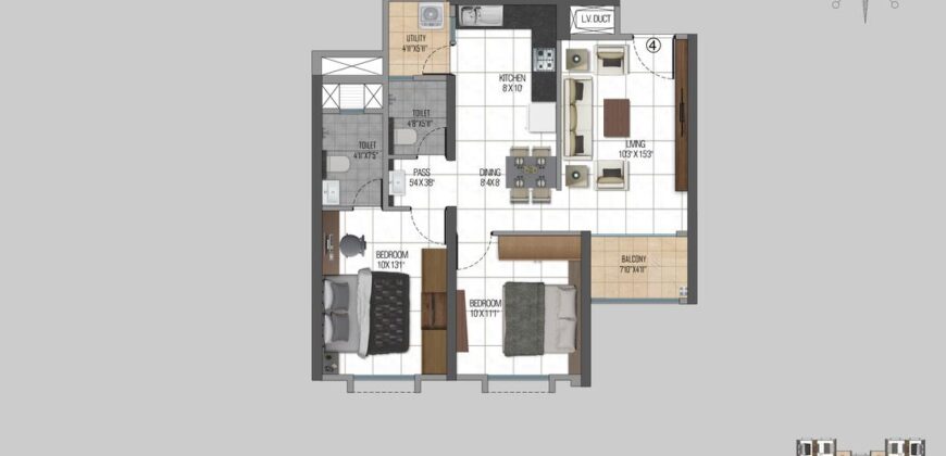 Codename Plus Life 2,3 BHK flat sale in Kondhwa