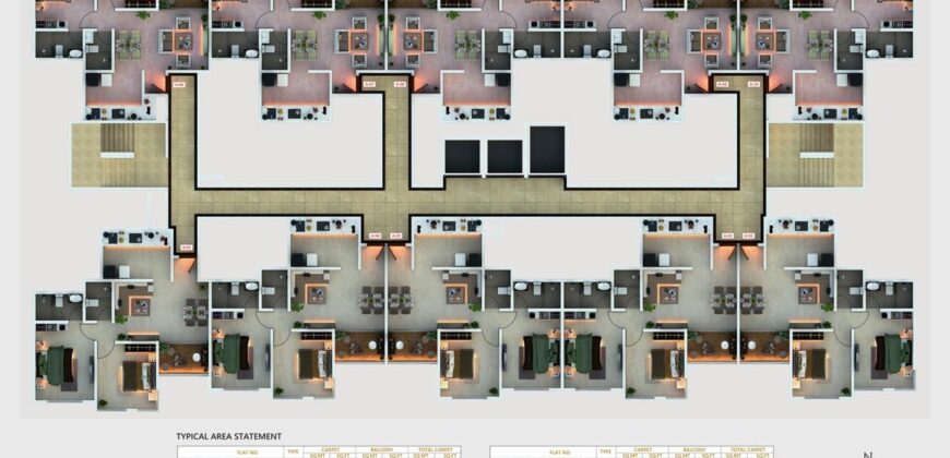 2 BHK flats sale in Handewadi start 48.86 Lk