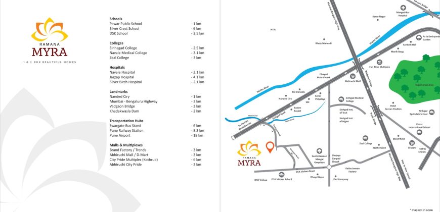 Ramana Myra 1 & 2 BHK Flats Sale in Dhayari