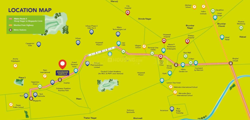 Kohinoor Famville flats sale in Maan Hinjewadi